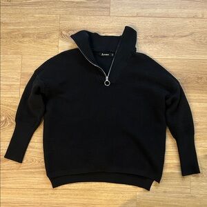 Black Zipper Sweater